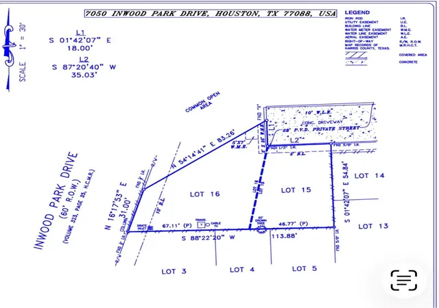 Photo 3 of Land for sale at 7050 Inwood Park Dr, Houston, TX 77088 | MLS# 97240047 | Listing updated on 2026-03-25