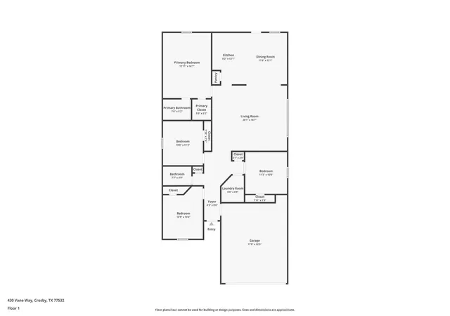 23rd image of 430 Vane Wy, Crosby, TX 77532 | MLS# 76464314