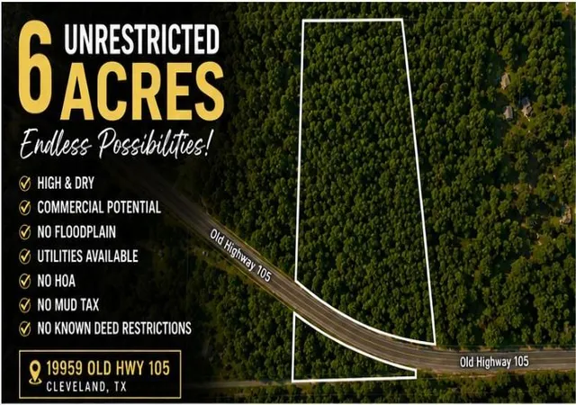 Land for sale at 19959 Old Hwy 105, Cleveland, TX 77328 | MLS# 11196190