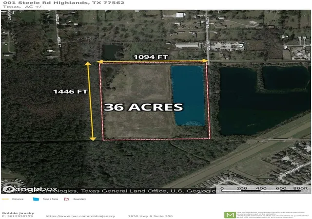 Photo 3 of Land for sale at 001 Steele Rd, Highlands, TX 77562 | MLS# 57848303 | Listing updated on 2026-08-26