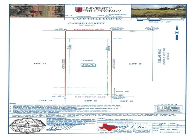 Photo 3 of Land for sale at 4932 Carmen St, Houston, TX 77033 | MLS# 33785790 | Listing updated on 2026-04-13