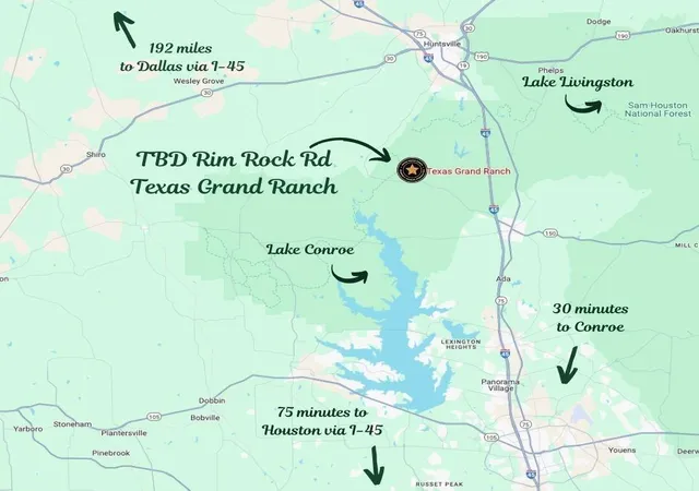 Photo 3 of Land for sale at 5-23-14 Rim Rock Rd, Huntsville, TX 77340 | MLS# 82072840 | Listing updated on 2026-09-14