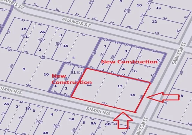 Photo 2 of Land for sale at 3351 Simmons St, Houston, TX 77004 | MLS# 30564646 | Listing updated on 2026-08-22