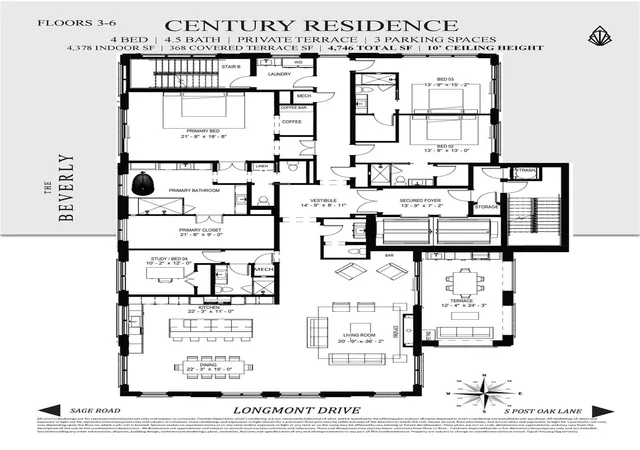 2nd image of 5010 Longmont Dr #PH-4, Houston, TX 77056 | MLS# 68030654