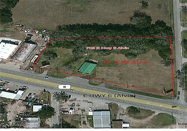 Photo 1 of Land for sale at 709 E Hwy 6, Alvin, TX 77511 | MLS# 81225162 | Listing updated on 2025-12-17