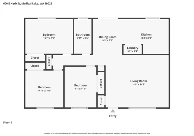 Homes for sale in Medical Lake, WA | 600 E Herb St, Medical Lake, WA 99022 | MLS# 202614840