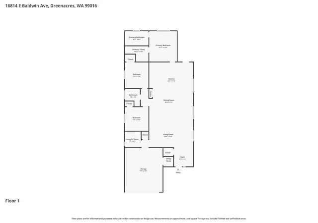 Homes for sale in Spokane Valley, WA | 16814 E Baldwin Ave, Spokane Valley, WA 99016 | MLS# 202620397