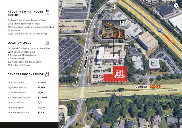 Photo 3 of Land for sale at 22nd & Windsdor 22nd St, Oak Brook, IL 60523 | MLS# 12559372 | Listing updated on 2026-04-25