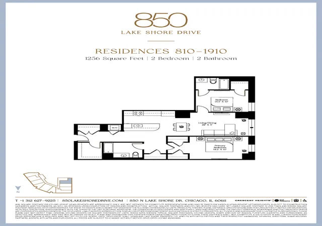18th image of 850 N Lake Shore Dr #1810, Chicago, IL 60611 | MLS# 12615626