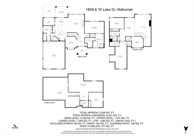 Photo 68 of Single family home for sale at 1809 N E W Lake Dr, Mahomet, IL 61853 | MLS# 12620636 | Listing updated on 2026-08-11
