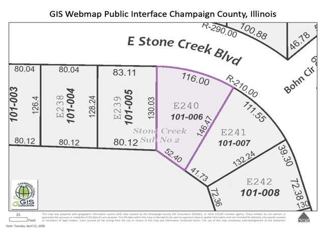 Photo 3 of Land for sale at 2721 E Stone Crk Blvd, Urbana, IL 61802 | MLS# 12625720 | Listing updated on 2026-08-02