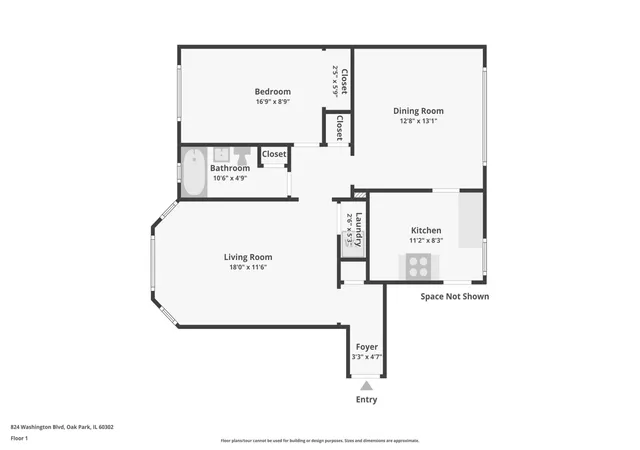 Homes for sale in Oak Park, IL | 824 Washington Blvd #1, Oak Park, IL 60302 | MLS# 12628726
