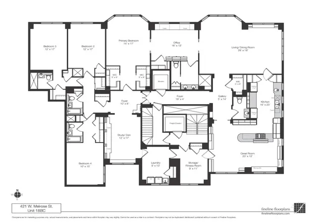 30th image of 421 W Melrose St #18BC, Chicago, IL 60657 | MLS# 12664065