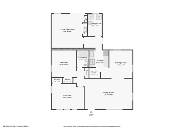 Homes for sale in Park Forest, IL | 333 Miami St, Park Forest, IL 60466 | MLS# 12667060