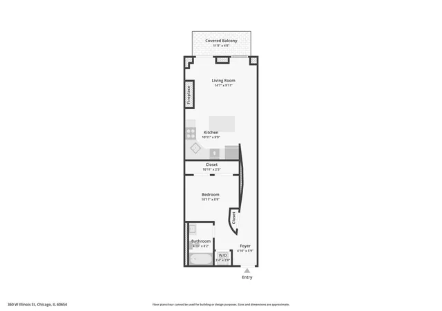 Homes for sale in Chicago, IL | 360 W Illinois St #308, Chicago, IL 60654 | MLS# 12669878