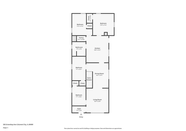16th image of 505 Greenbay Ave, Calumet City, IL 60409 | MLS# 12672394