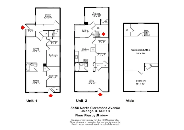 Homes for sale in Chicago, IL | 3450 N Claremont Ave, Chicago, IL 60618 | MLS# 12680410