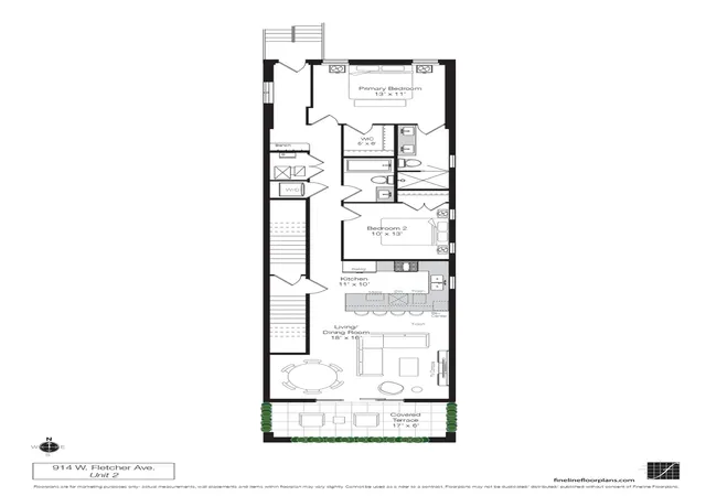 3rd image of 914 W Fletcher St #2, Chicago, IL 60657 | MLS# 12681899