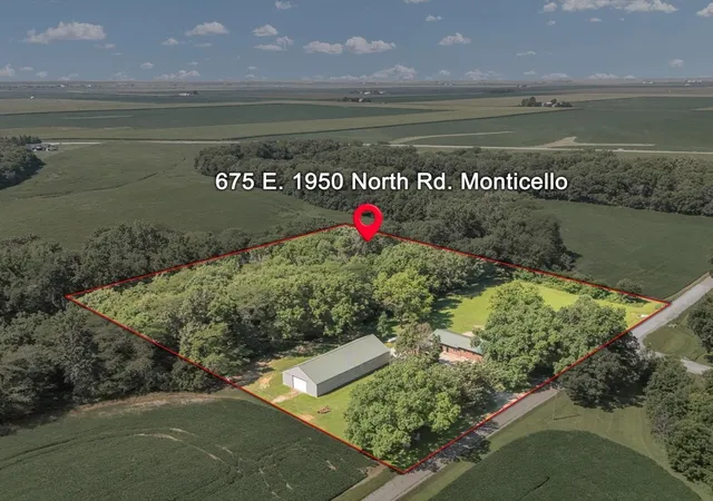 Photo 1 of Single family home for sale at 675 E 1950 North Rd, Monticello, IL 61856 | MLS# 12684886 | Listing updated on 2026-08-27