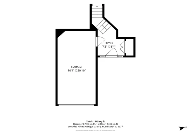 Listing Photo 2 - Condo for sale in building located at 752 Shoreline Rd, Lake Barrington, IL 60010 - Unit #1077