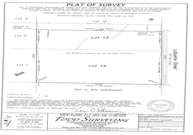 Homes for sale in Sandwich, IL | Commonly Known As Vacant Land On Lafayette St, Sandwich, IL 60548 | MLS# 12690753