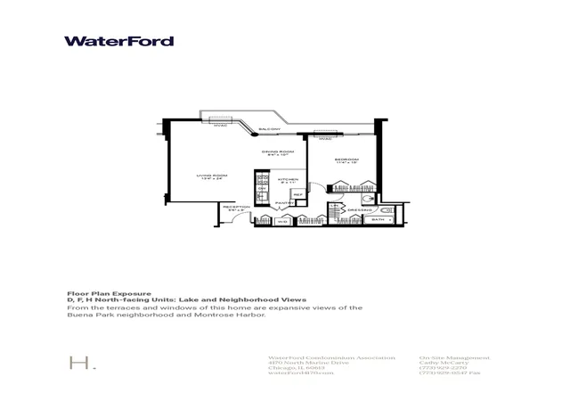 2nd image of 4170 N Marine Dr #12H, Chicago, IL 60613 | MLS# 12690927