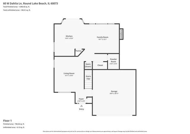 Homes for sale in Round Lake Beach, IL | 60 W Dahlia Ln, Round Lake Beach, IL 60073 | MLS# 12691789