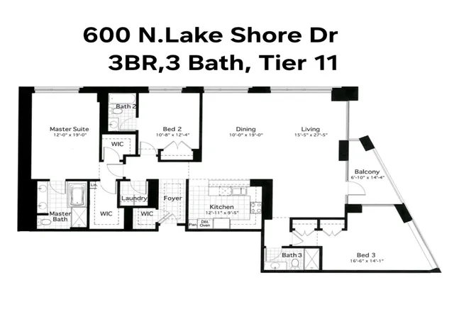 36th image of 600 N Lake Shore Dr #2411, Chicago, IL 60611 | MLS# 12693259