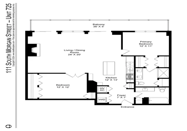 Homes for sale in Chicago, IL | 111 S Morgan St #725, Chicago, IL 60607 | MLS# 12699776