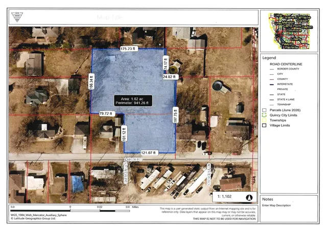 Photo 1 of Land for sale at 2417 Larch Rd, Quincy, IL 62301 | MLS# 12705816 | Listing updated on 2026-07-28