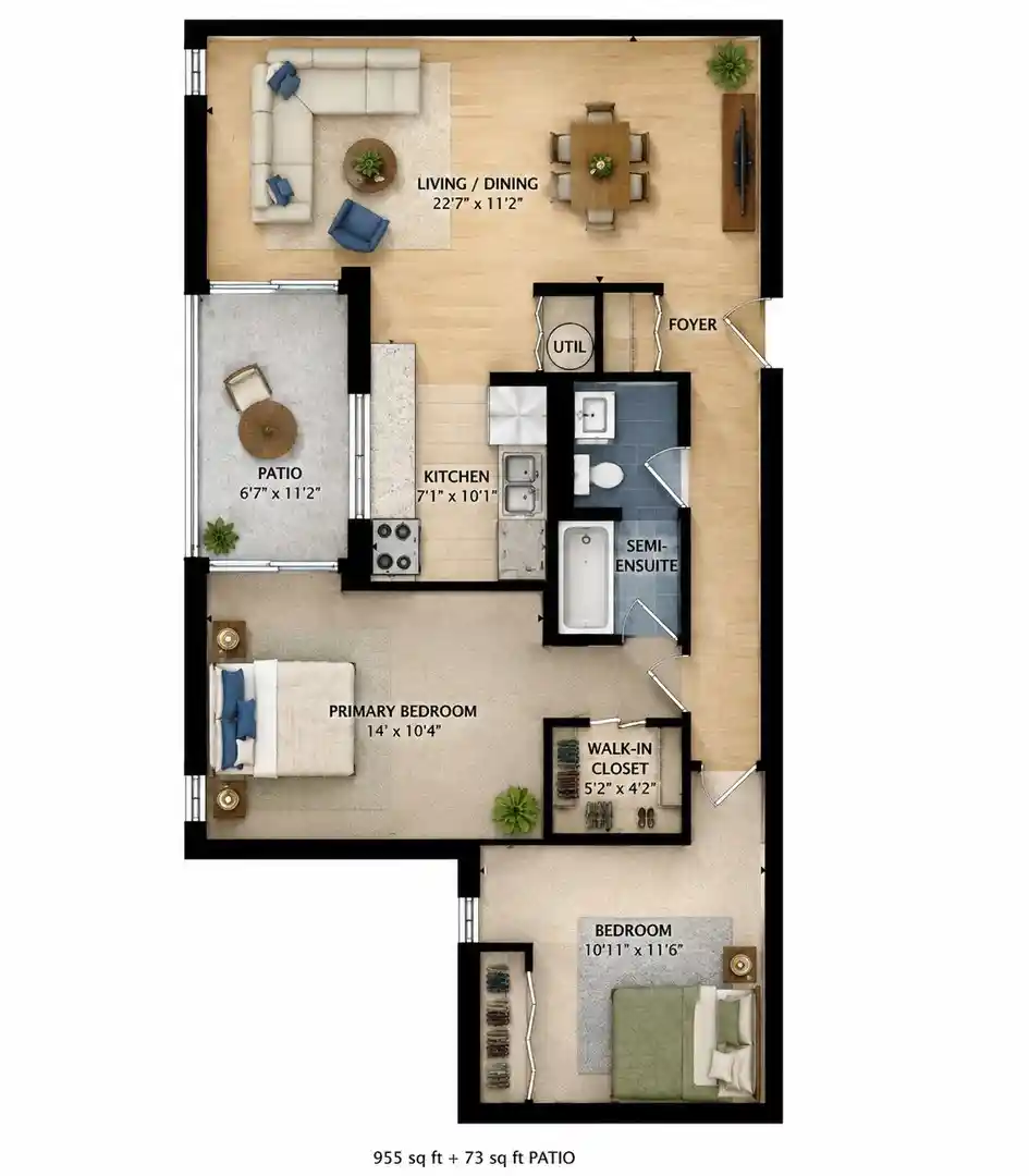 Listing Photo 2 - Condo for sale in 322 W Miner St located at 322 W Miner St, Arlington Heights, IL 60005 - Unit #1C