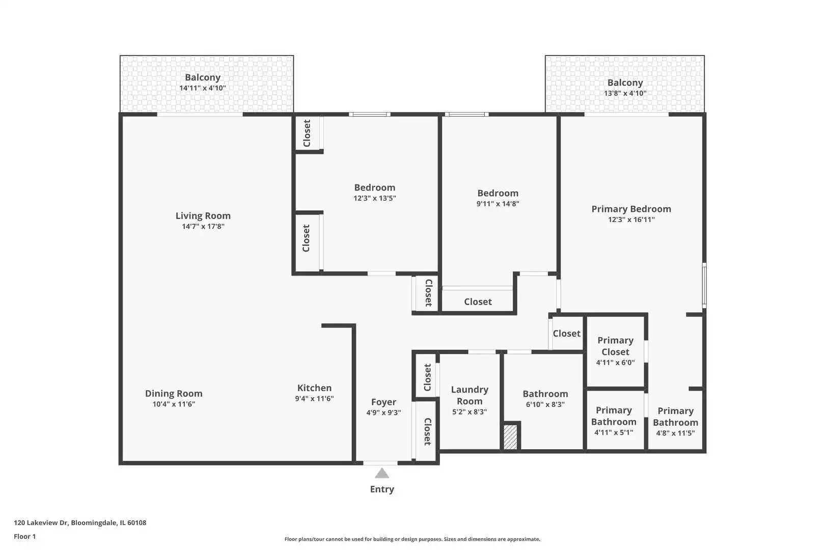 Listing Photo 46 - Condo for sale in 120 Lakeview Dr located at 120 Lakeview Dr, Bloomingdale, IL 60108 - Unit #208