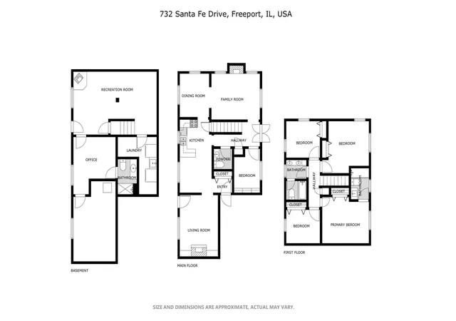 Photo 2 of Single family home for sale at 732 Santa Fe Dr, Freeport, IL 61032 | MLS# 12764507 | Listing updated on 2026-10-10