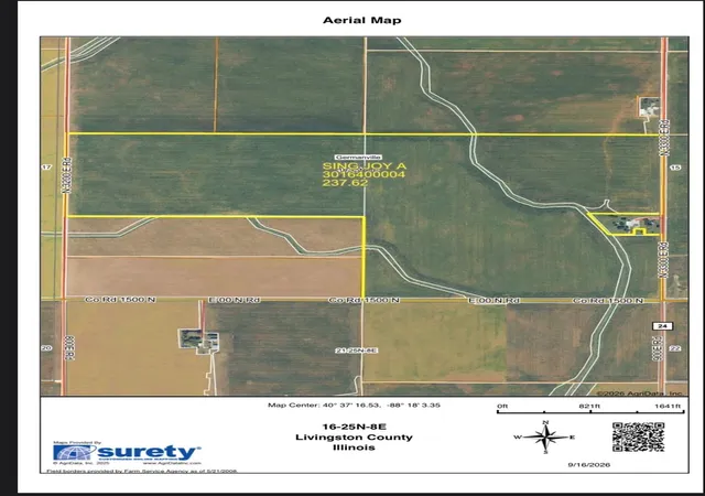 Photo 3 of Land for sale at 0 North 3300 E Rd, Strawn, IL 61775 | MLS# 12768298 | Listing updated on 2026-09-27