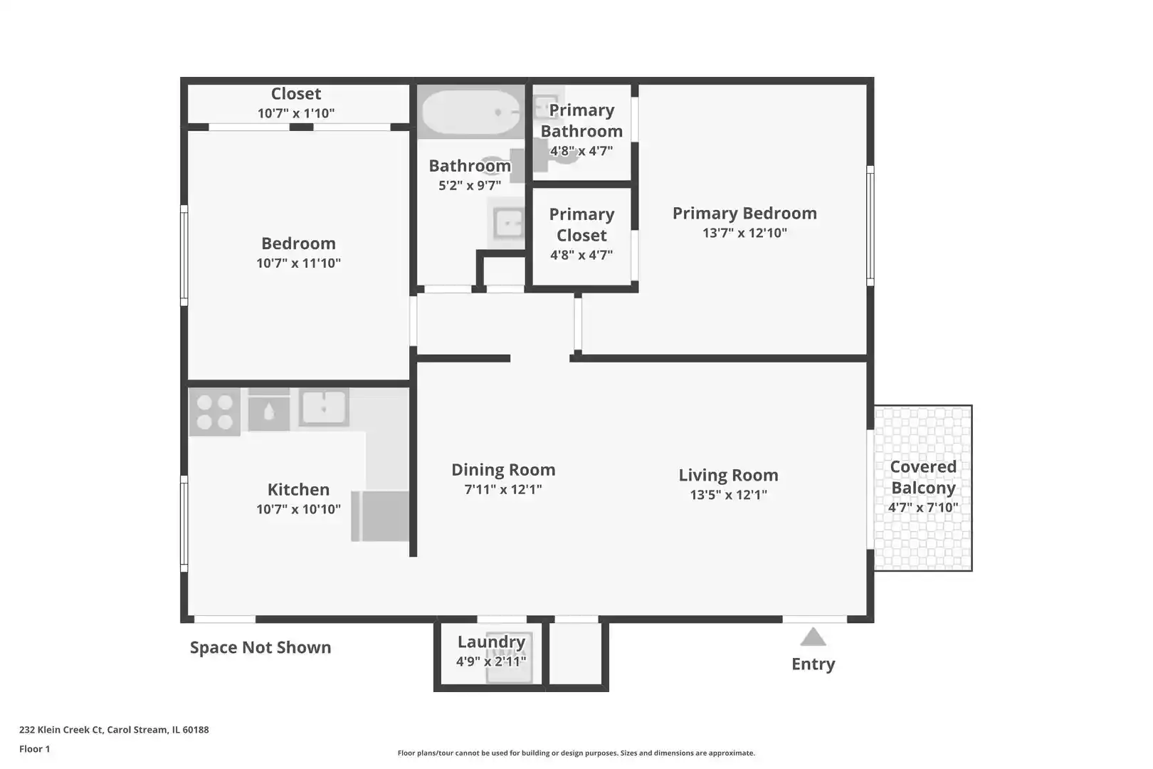 Listing Photo 16 - Condo for sale in 232 Klein Creek Ct located at 232 Klein Creek Ct, Carol Stream, IL 60188 - Unit #4D