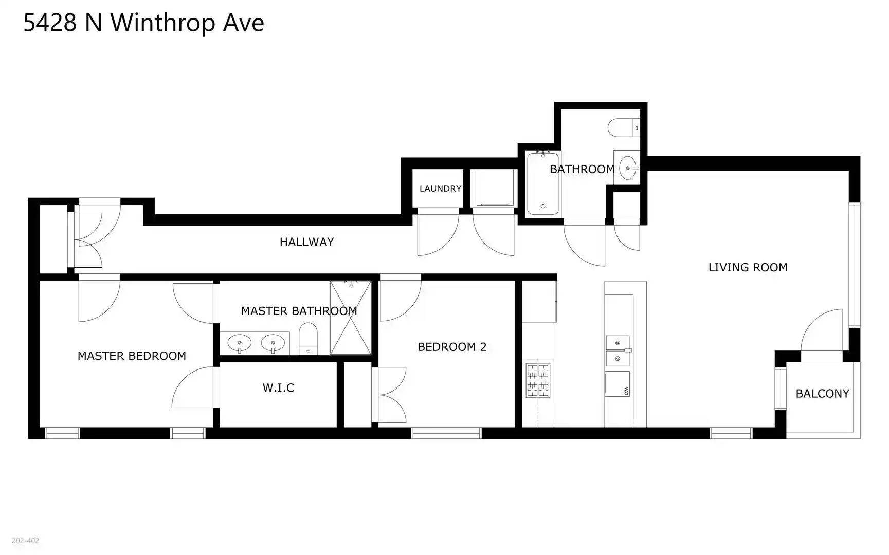 Listing Photo 2 - Condo for sale in 5428 N Winthrop Ave located at 5428 N Winthrop Ave, Chicago, IL 60640 - Unit #202