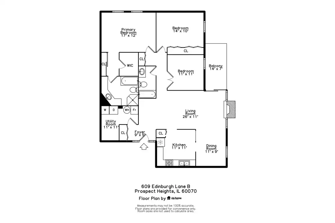 Listing Photo 15 - Condo for sale in 609 Edinburgh Ln located at 609 Edinburgh Ln, Prospect Heights, IL 60070 - Unit 609 Edinburgh Ln