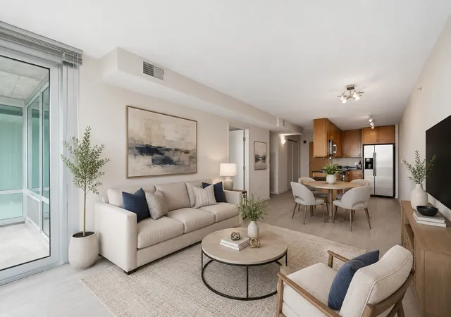 Listing Photo 1 - Condo for sale in building located at 9715 Woods Dr, Skokie, IL 60077 - Unit #1505