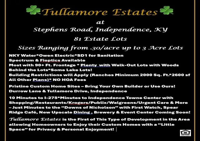 Homes for sale in Independence, KY | 6681 Tullamore Ln #Lot 3, Independence, KY 41051 | MLS# 638312