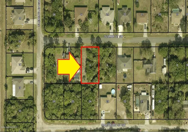 Photo 3 of Land for sale at 580 Olsmar St Sw, Palm Bay, FL 32908 | MLS# 852086 | Listing updated on 2026-05-07