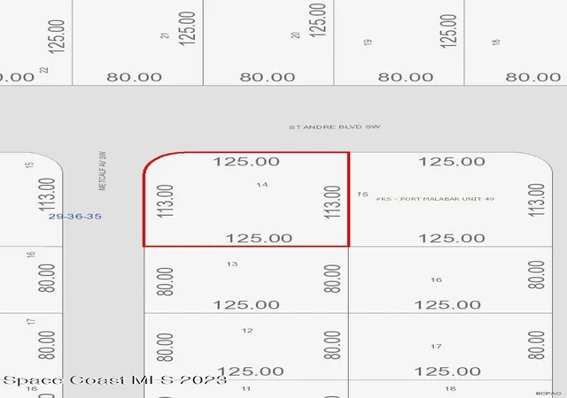 Photo 2 of Land for sale at 3101 Metcalf (corner St Andre) Ave Sw, Palm Bay, FL 32908 | MLS# 981256 | Listing updated on 2026-07-08