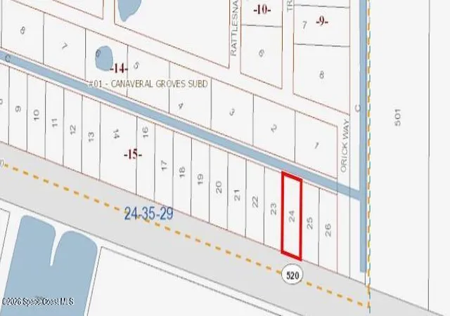 Photo 2 of Land for sale at 0 W State Rd 520 Lot #24, Cocoa, FL 32926 | MLS# 1065910 | Listing updated on 2026-02-27