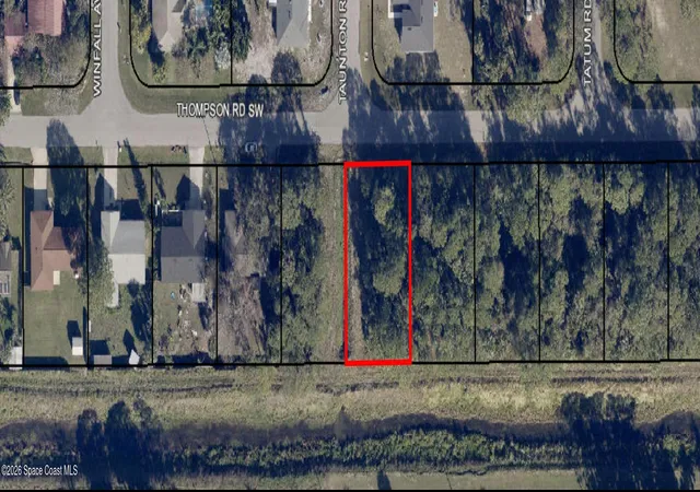 Photo 3 of Land for sale at 1068 Thompson Rd Sw, Palm Bay, FL 32908 | MLS# 1066532 | Listing updated on 2026-09-10