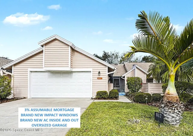 Photo 1 of Townhouse for sale at 812 Ridge Lake Dr, Melbourne, FL 32940 | MLS# 1066969 | Listing updated on 2026-07-16