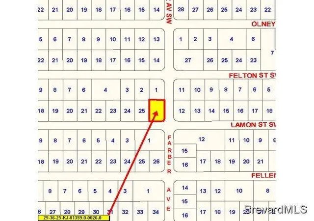 Photo 2 of Land for sale at 501 Lamon St & Farber Ave, Palm Bay, FL 32908 | MLS# 1071775 | Listing updated on 2026-04-25