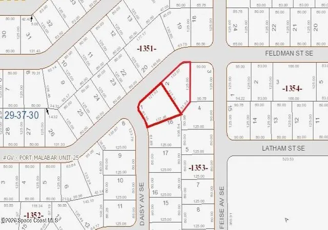 2nd image of 178 & 190 Feldman (2 Lots) St Se, Palm Bay, FL 32909 | MLS# 1073641