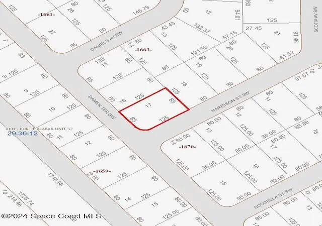 Photo 2 of Land for sale at 791 Damek Ter Sw, Palm Bay, FL 32908 | MLS# 1074731 | Listing updated on 2026-10-05
