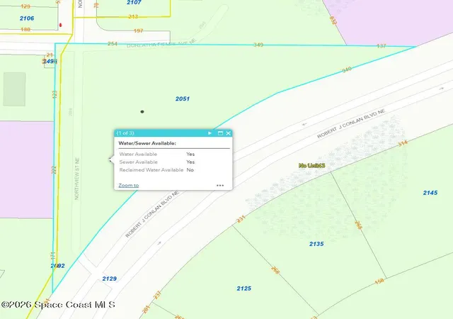 Photo 3 of Land for sale at 2051 Northview St NE, Palm Bay, FL 32905 | MLS# 1076537 | Listing updated on 2026-05-05