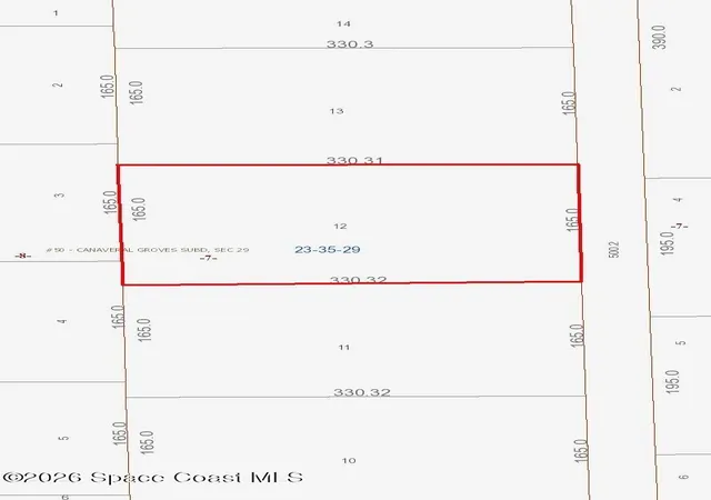 Photo 2 of Land for sale at No Access W Of Date Palm St (2 Parcels) #NO, Cocoa, FL 32927 | MLS# 1078511 | Listing updated on 2026-05-29