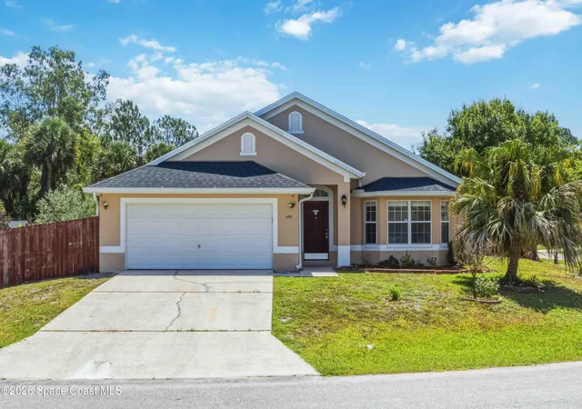 Photo 1 of Single family home for sale at 599 Estes Ave Sw, Palm Bay, FL 32908 | MLS# 1080354 | Listing updated on 2026-07-13